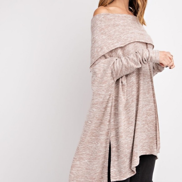 ❄️LAST1️⃣//OATMEAL SPECKLED KNIT TOP - Picture 7 of 8